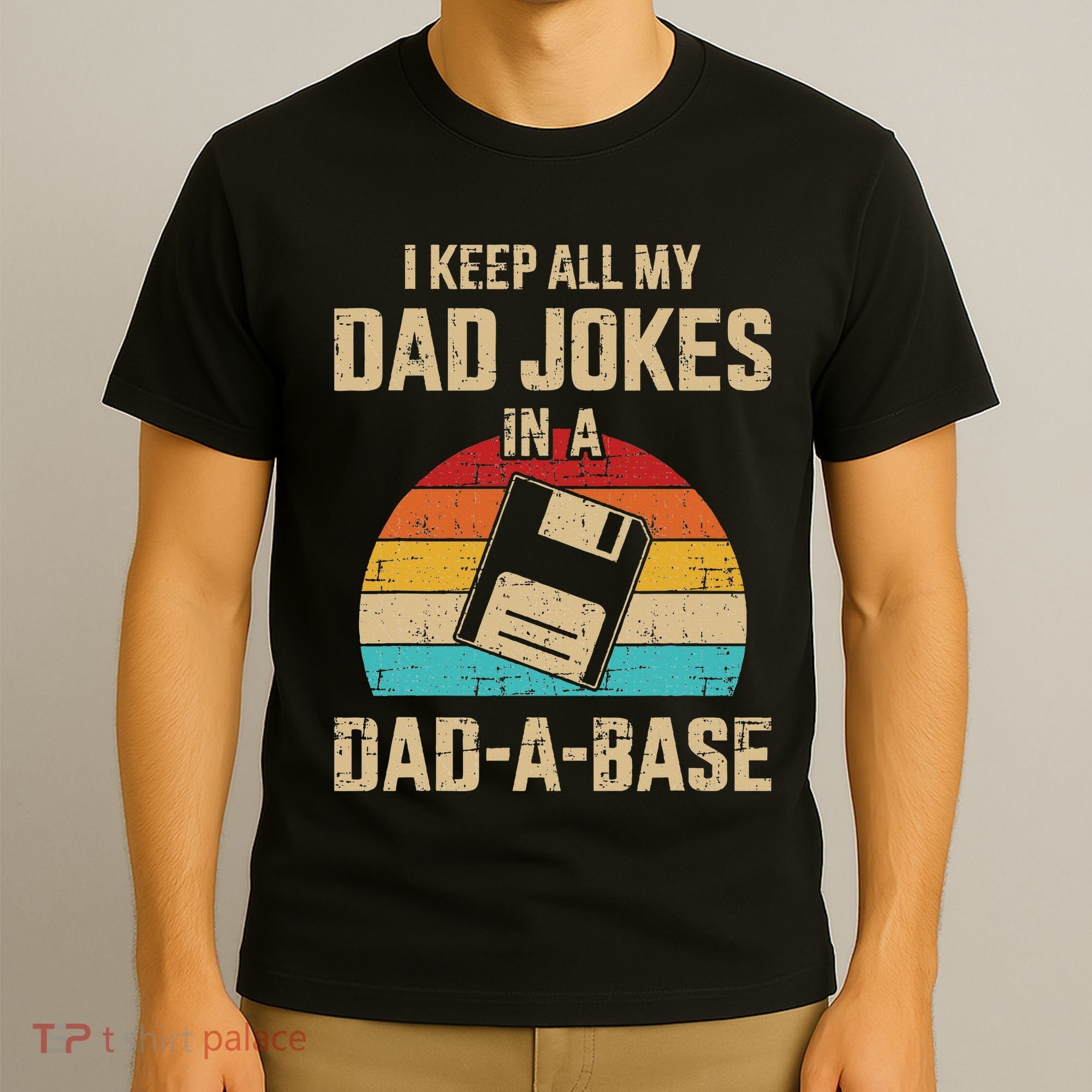 Funny Dad Jokes In Dadabase Vintage T-Shirt