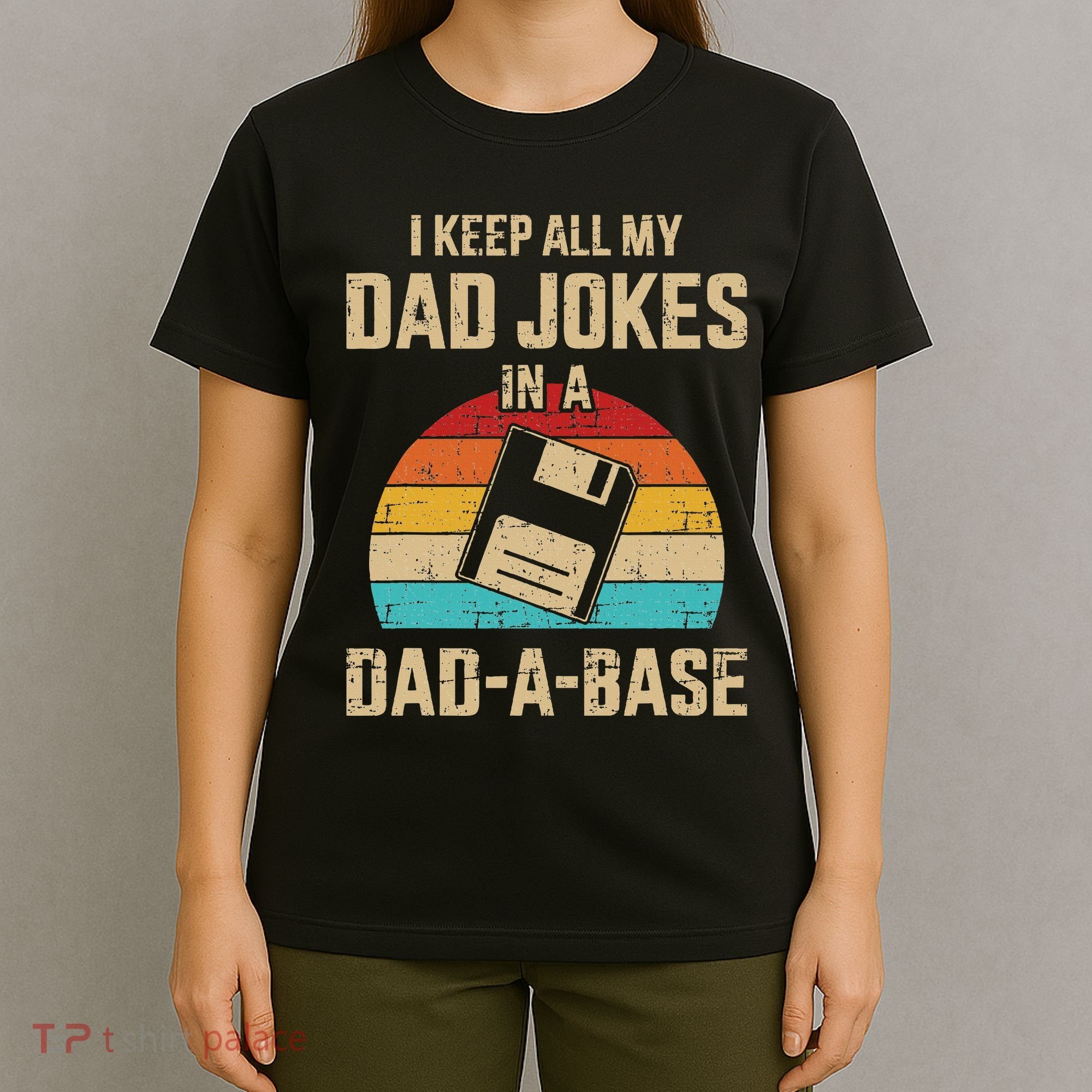 Funny Dad Jokes In Dadabase Vintage T-Shirt
