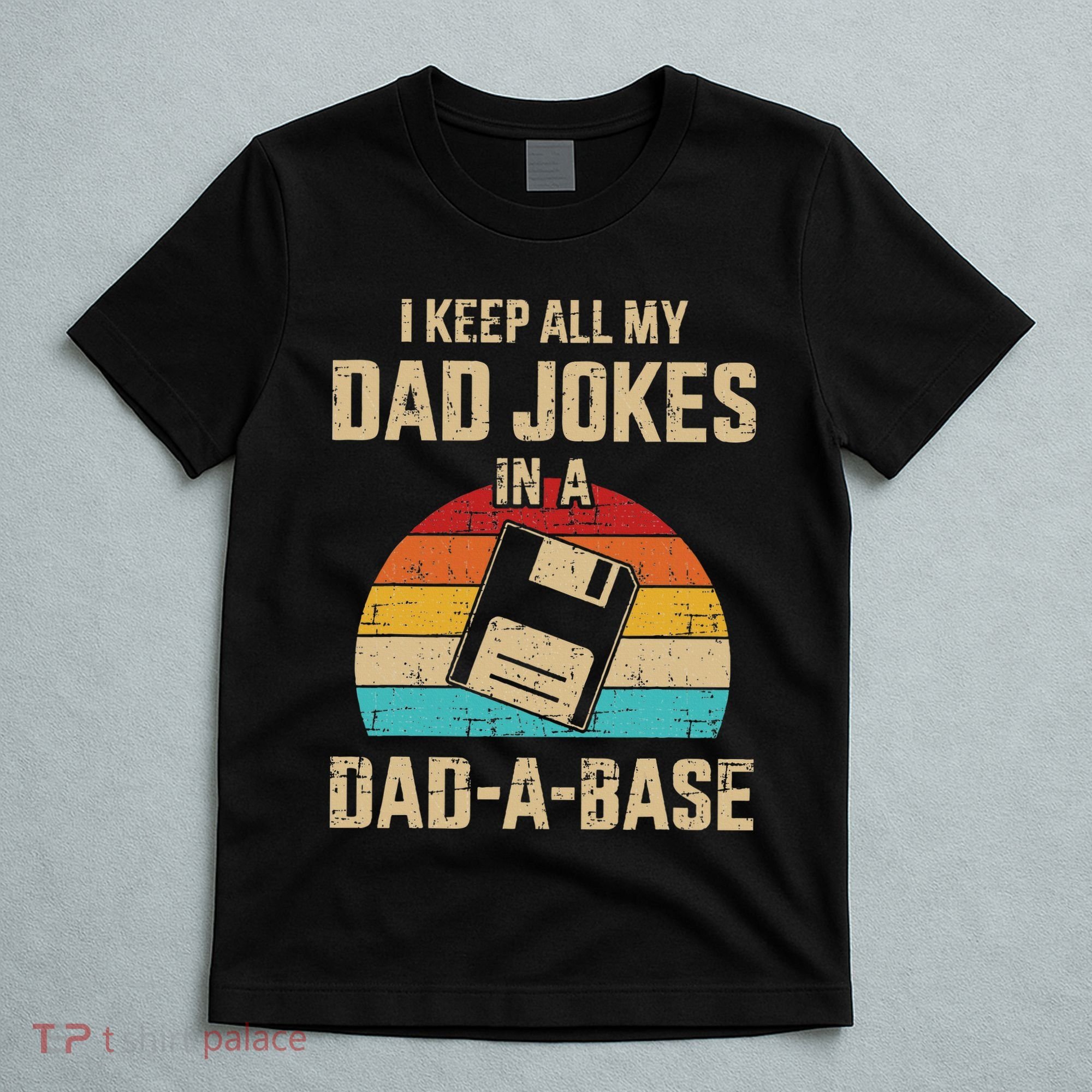 Funny Dad Jokes In Dadabase Vintage T-Shirt