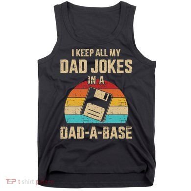 Funny Dad Jokes In Dadabase Vintage Tank Top