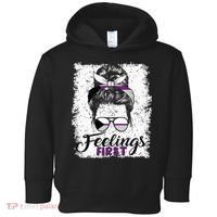 Funny Demisexual Joke Messy Bun Lady Demisexual Flag Toddler Hoodie thumb 0
