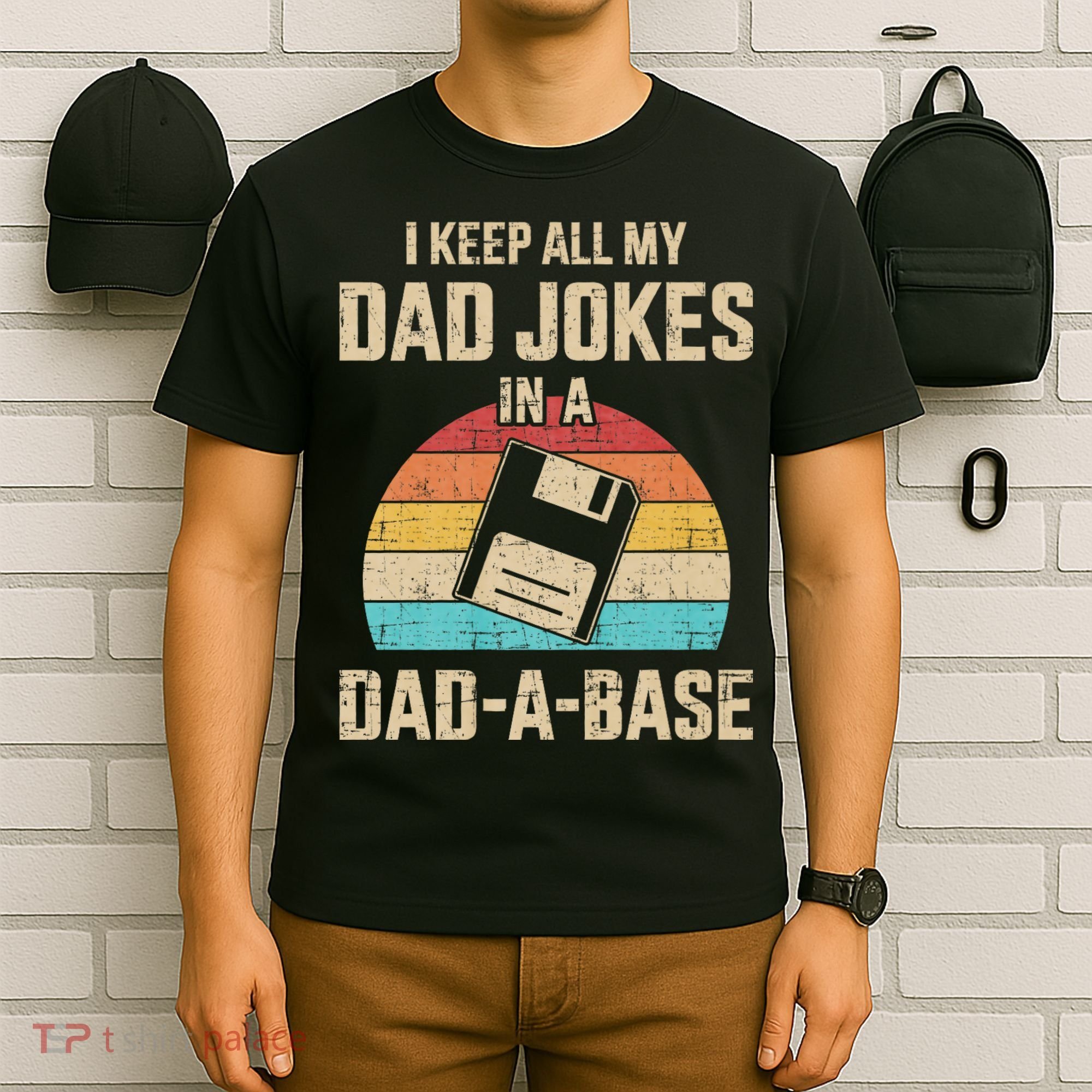 Funny Dad Jokes In Dad A Base Vintage For FatherS Day T-Shirt