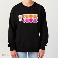 Funny Dunkie Junkie Coffee Love Funny Coffee Saying Cute Gift Women's Sweatshirt thumb 0