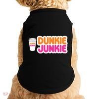 Funny Dunkie Junkie Coffee Love Funny Coffee Saying Cute Gift Doggie Tank thumb 0