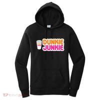 Funny Dunkie Junkie Coffee Love Funny Coffee Saying Cute Gift Women's Hoodie thumb 0