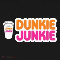 Funny Dunkie Junkie Coffee Love Funny Coffee Saying Cute Gift Women's Hoodie thumb 2