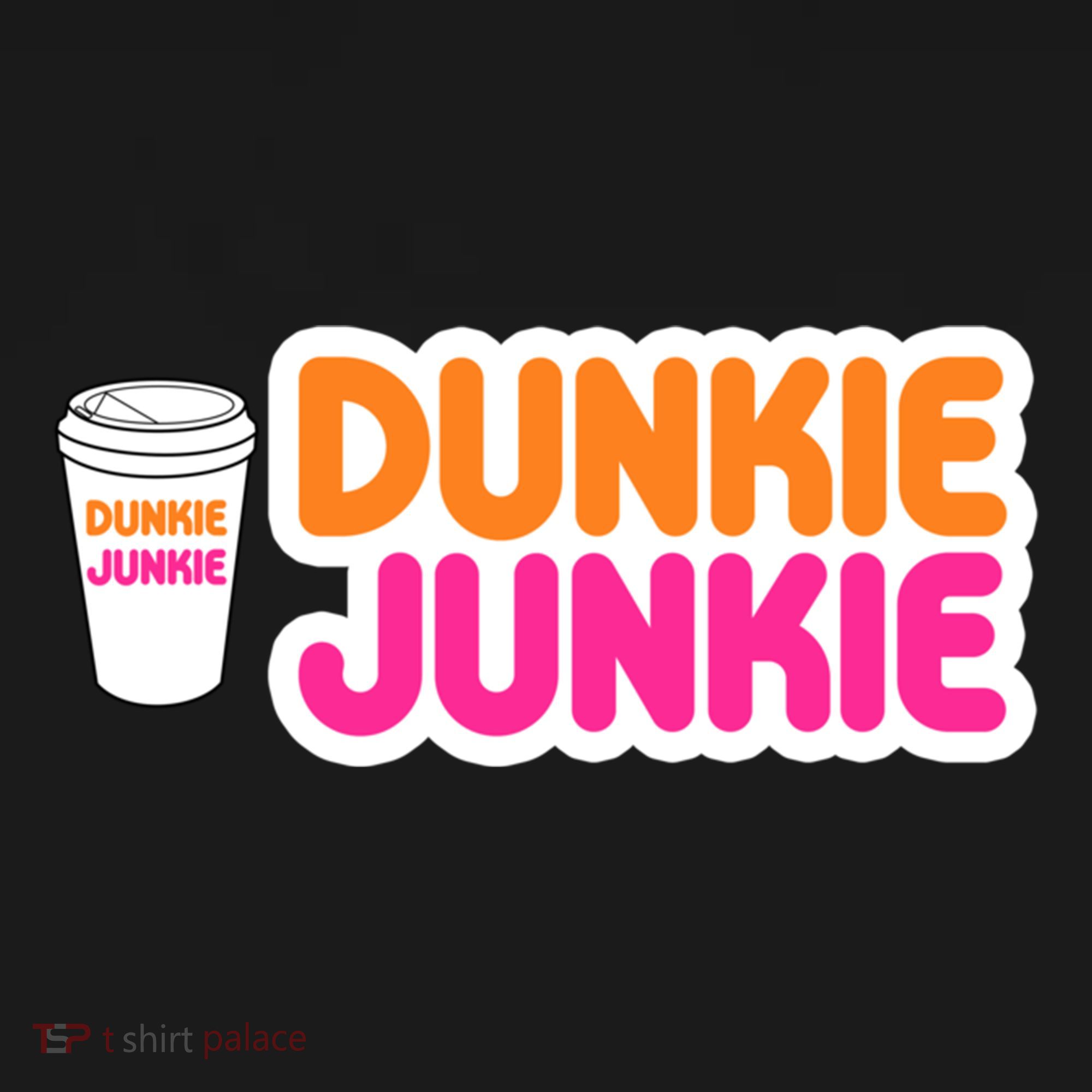 Funny Dunkie Junkie Coffee Love Funny Coffee Saying Cute Gift Women's Hoodie