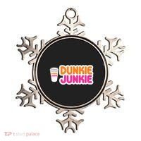 Funny Dunkie Junkie Coffee Love Funny Coffee Saying Cute Gift Ornament thumb 0