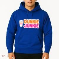 Funny Dunkie Junkie Coffee Love Funny Coffee Saying Cute Gift Hoodie thumb 2