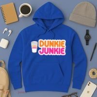 Funny Dunkie Junkie Coffee Love Funny Coffee Saying Cute Gift Hoodie thumb 3