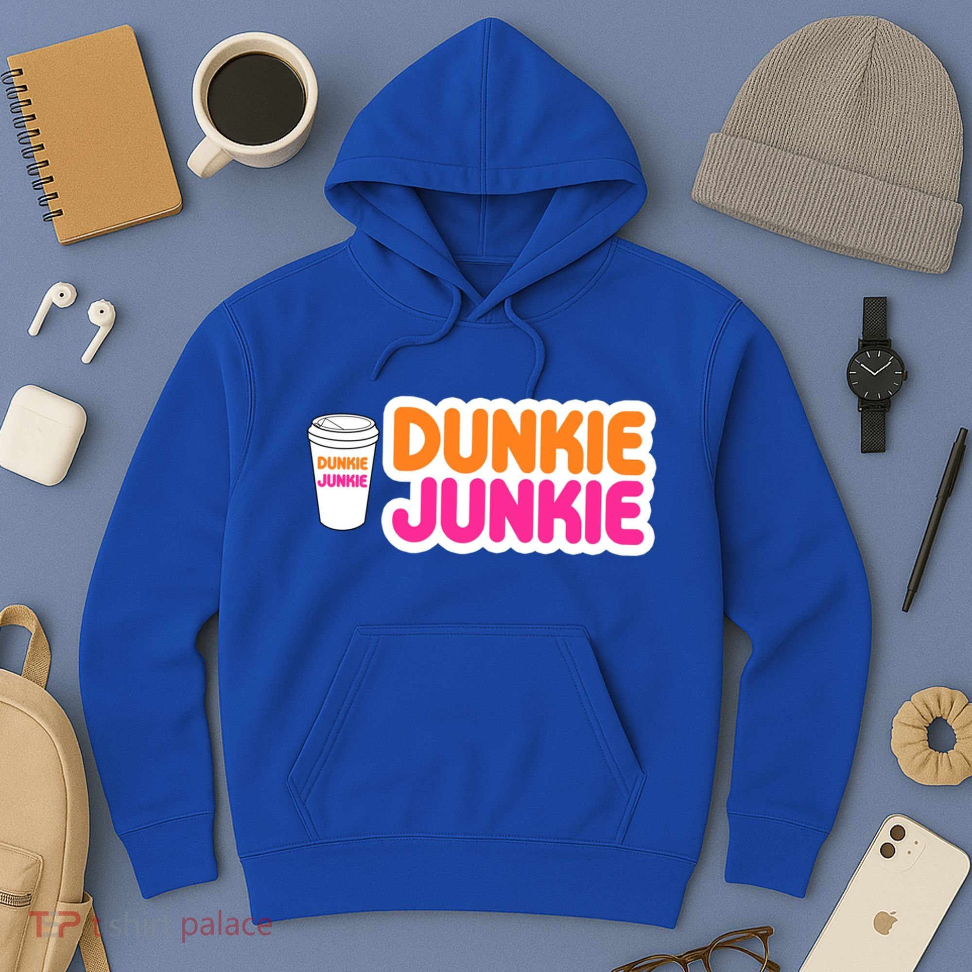 Funny Dunkie Junkie Coffee Love Funny Coffee Saying Cute Gift Hoodie