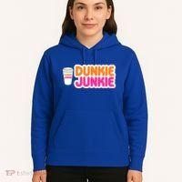 Funny Dunkie Junkie Coffee Love Funny Coffee Saying Cute Gift Hoodie thumb 5