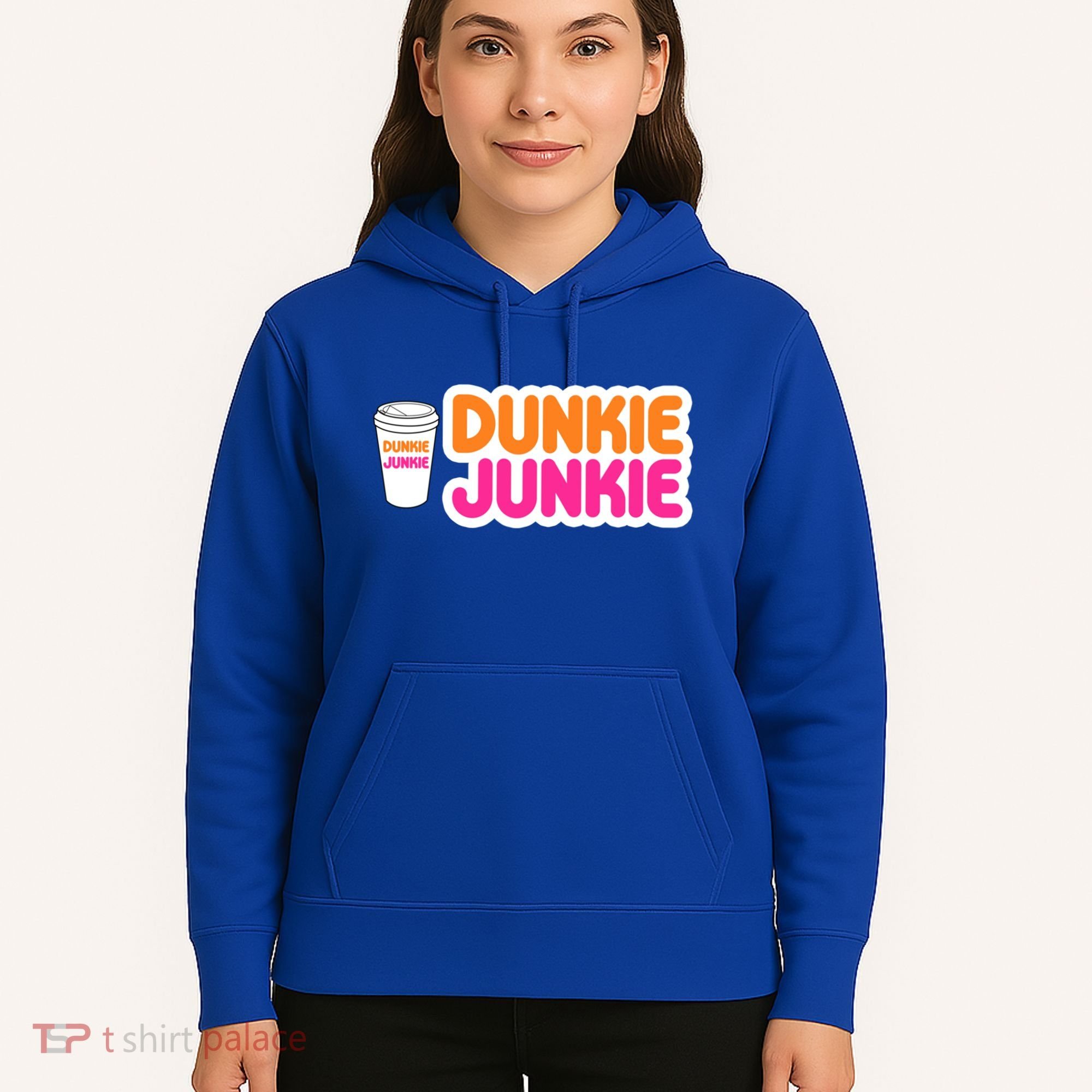 Funny Dunkie Junkie Coffee Love Funny Coffee Saying Cute Gift Hoodie