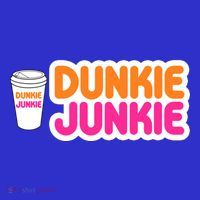 Funny Dunkie Junkie Coffee Love Funny Coffee Saying Cute Gift Long Sleeve Shirt thumb 2