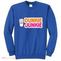 Funny Dunkie Junkie Coffee Love Funny Coffee Saying Cute Gift Sweatshirt thumb 0