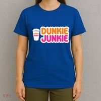 Funny Dunkie Junkie Coffee Love Funny Coffee Saying Cute Gift T-Shirt thumb 4