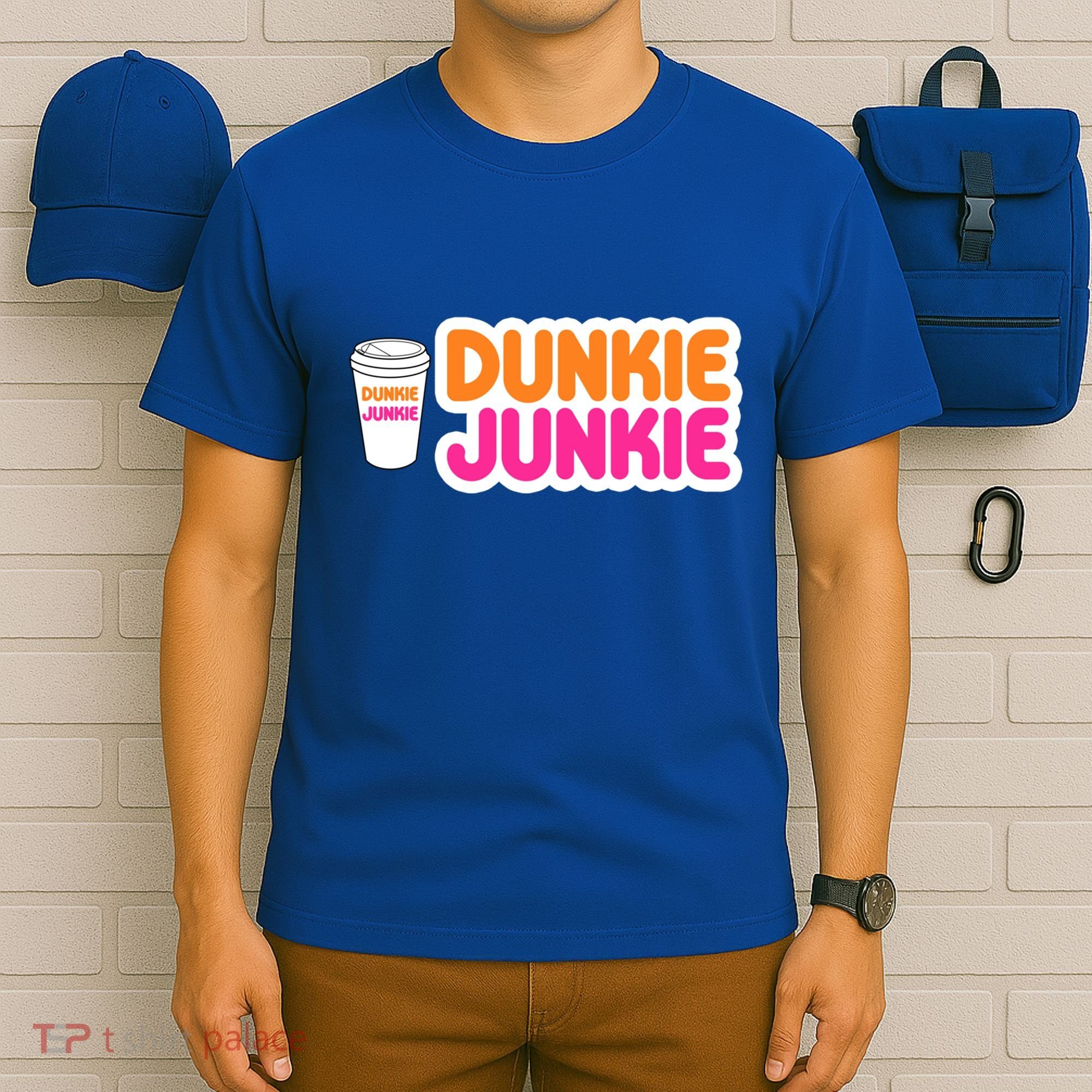 Funny Dunkie Junkie Coffee Love Funny Coffee Saying Cute Gift T-Shirt