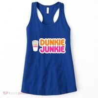 Funny Dunkie Junkie Coffee Love Funny Coffee Saying Cute Gift Women's Tank Top thumb 0