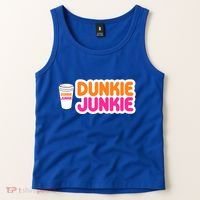 Funny Dunkie Junkie Coffee Love Funny Coffee Saying Cute Gift Tank Top thumb 2