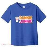 Funny Dunkie Junkie Coffee Love Funny Coffee Saying Cute Gift Toddler T-Shirt thumb 0