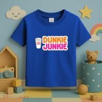 Funny Dunkie Junkie Coffee Love Funny Coffee Saying Cute Gift Toddler T-Shirt thumb 3