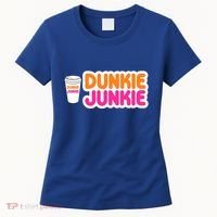 Funny Dunkie Junkie Coffee Love Funny Coffee Saying Cute Gift Women's T-Shirt thumb 0