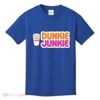 Funny Dunkie Junkie Coffee Love Funny Coffee Saying Cute Gift Kids T-Shirt thumb 0