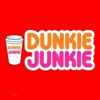 Funny Dunkie Junkie Coffee Love Funny Coffee Saying Cute Gift Santa Hat thumb 1