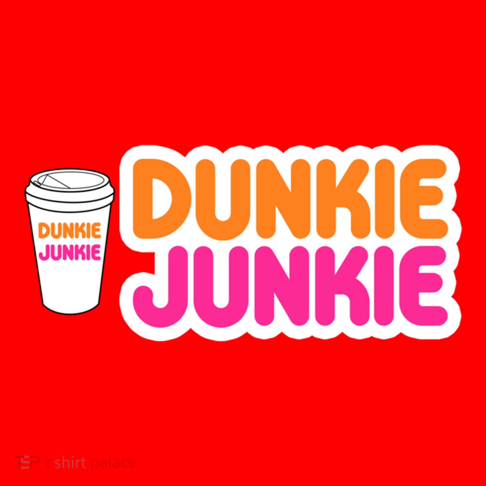 Funny Dunkie Junkie Coffee Love Funny Coffee Saying Cute Gift Santa Hat