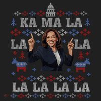 Funny Democrat Kamala Harris Ugly Christmas Sweater Party Women's Sweatshirt thumb 2