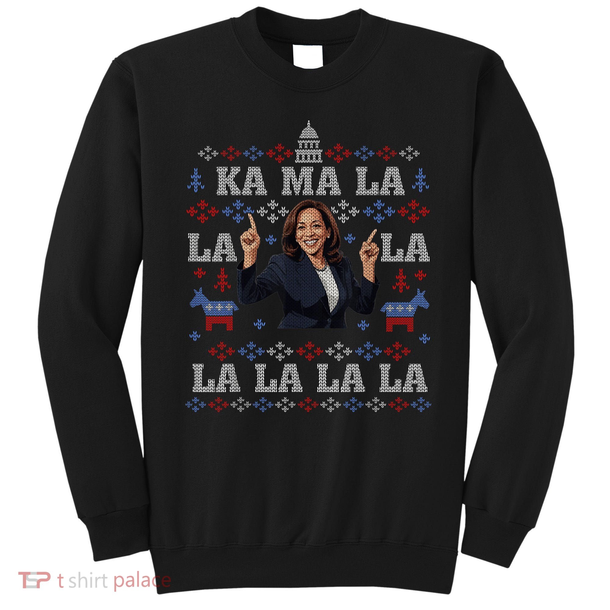 Funny Democrat Kamala Harris Ugly Christmas Sweater Party Sweatshirt