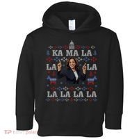 Funny Democrat Kamala Harris Ugly Christmas Sweater Party Toddler Hoodie thumb 0