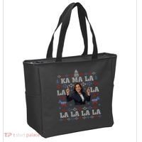 Funny Democrat Kamala Harris Ugly Christmas Sweater Party Tote Bag thumb 2