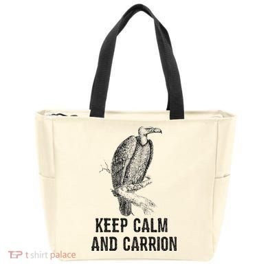 Funny Design Keep Calm And Vultures Condor Buzzard Tote Bag