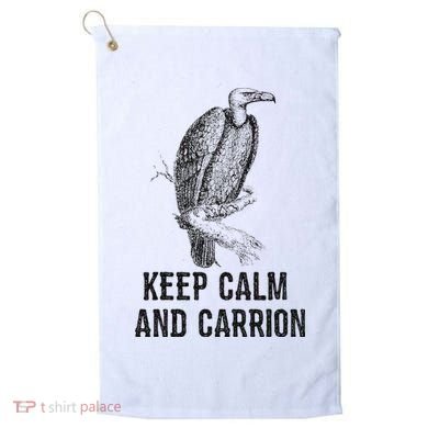 Funny Design Keep Calm And Vultures Condor Buzzard Golf Towel