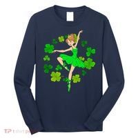 Funny Dancing Leprechauns St Patrick's Day Boy Girl Long Sleeve Shirt thumb 0