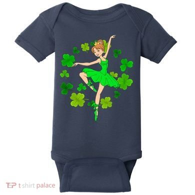 Funny Dancing Leprechauns St Patrick's Day Boy Girl Baby Bodysuit