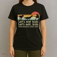 Funny Dinosaurs Let's Eat Punctuation Saves Lives T-Shirt thumb 4