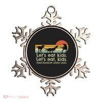 Funny Dinosaurs Let's Eat Punctuation Saves Lives Ornament thumb 0