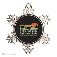 Funny Dinosaurs Let's Eat Punctuation Saves Lives Ornament thumb 0