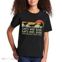 Funny Dinosaurs Let's Eat Punctuation Saves Lives Kids T-Shirt thumb 2