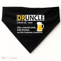 Funny Druncle Like An Uncle Definition Drunker Beer USA-Made Doggie Bandana thumb 0