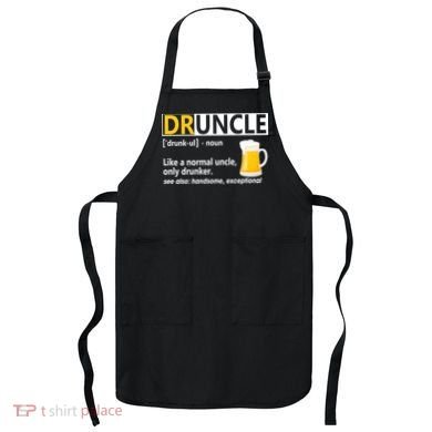 Funny Druncle Like An Uncle Definition Drunker Beer Apron