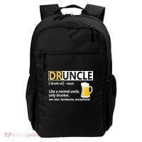 Funny Druncle Like An Uncle Definition Drunker Beer Backpack thumb 0