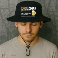 Funny Druncle Like An Uncle Definition Drunker Beer Bucket Hat thumb 2