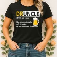 Funny Druncle Like An Uncle Definition Drunker Beer Women's T-Shirt thumb 2