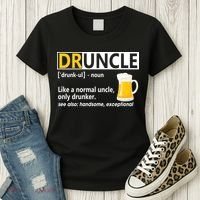 Funny Druncle Like An Uncle Definition Drunker Beer Women's T-Shirt thumb 3
