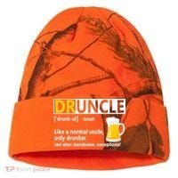 Funny Druncle Like An Uncle Definition Drunker Beer Kati Licensed 12" Camo Cuffed Beanie thumb 0