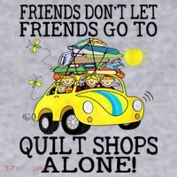 Friends Dont Let Friends Go To Quilt Shops Alone Women's Sweatshirt thumb 2