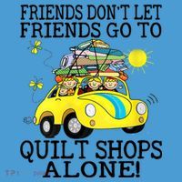 Friends Dont Let Friends Go To Quilt Shops Alone Tie Dye Hoodie thumb 2